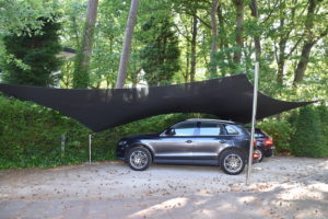 ShadowArt Carport , zonnezeil schaduwdoek zonwering